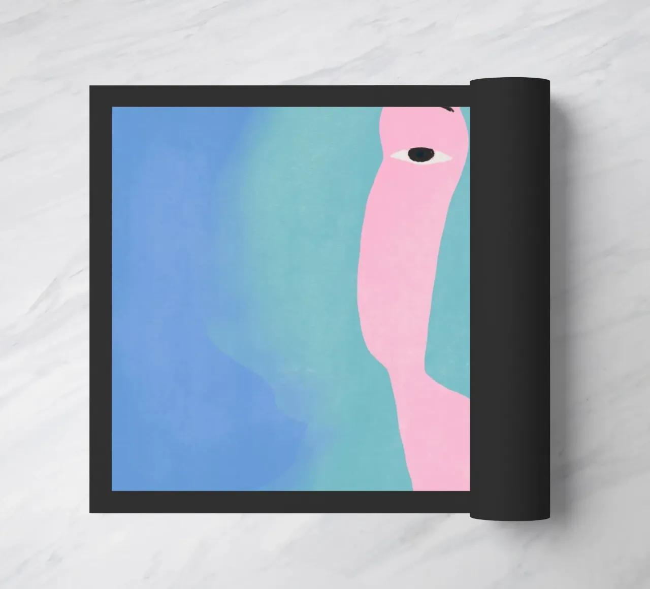 Luce al neon dalla porta zerbino da Little Dean