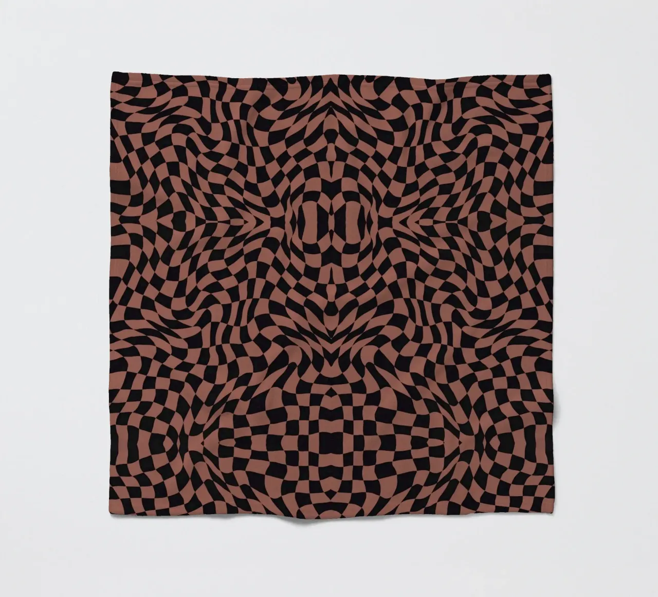 Symmetrical checker vibration fleece blanket by Little Dean