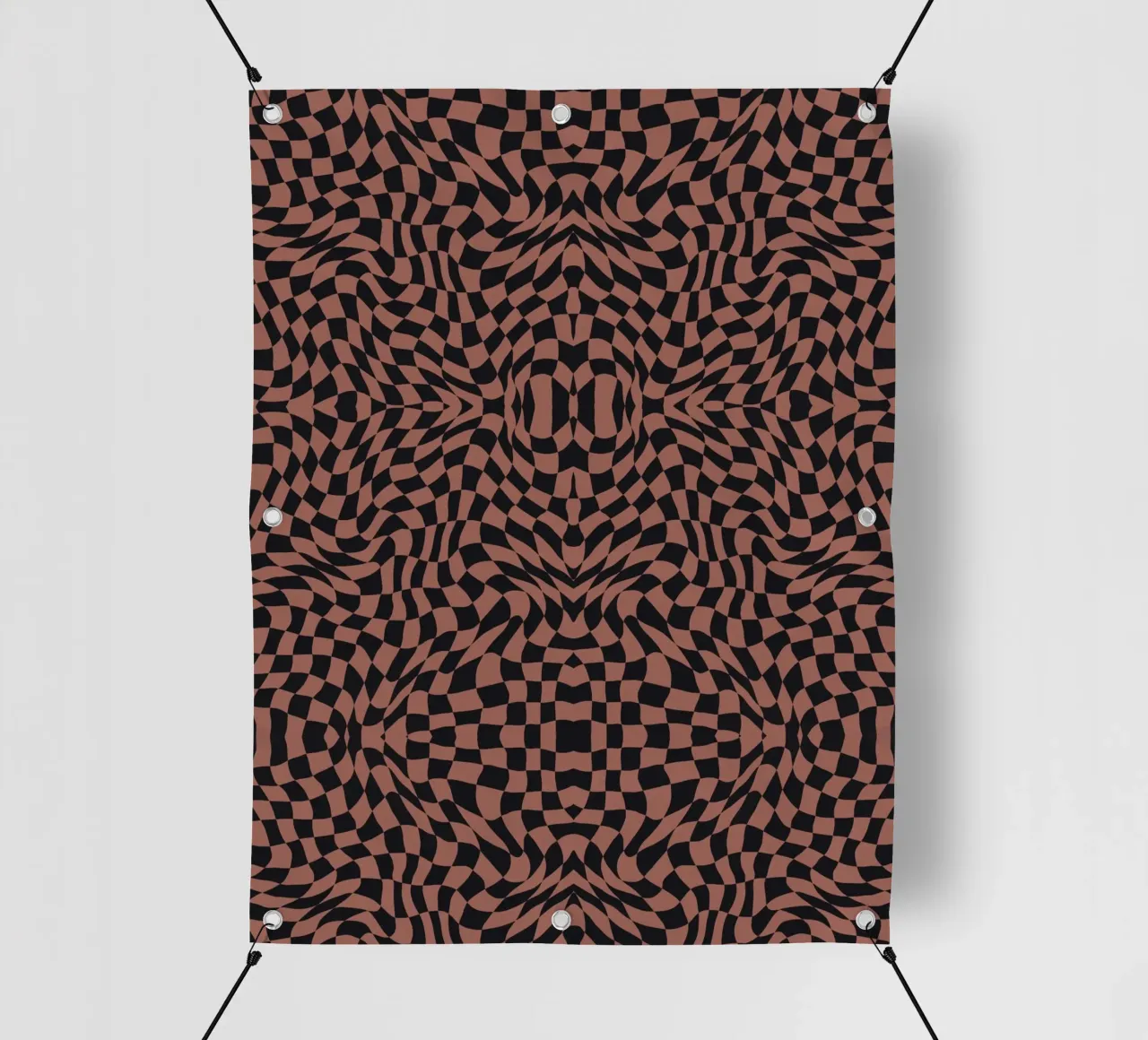 Symmetrical checker vibration pvc cover by Little Dean