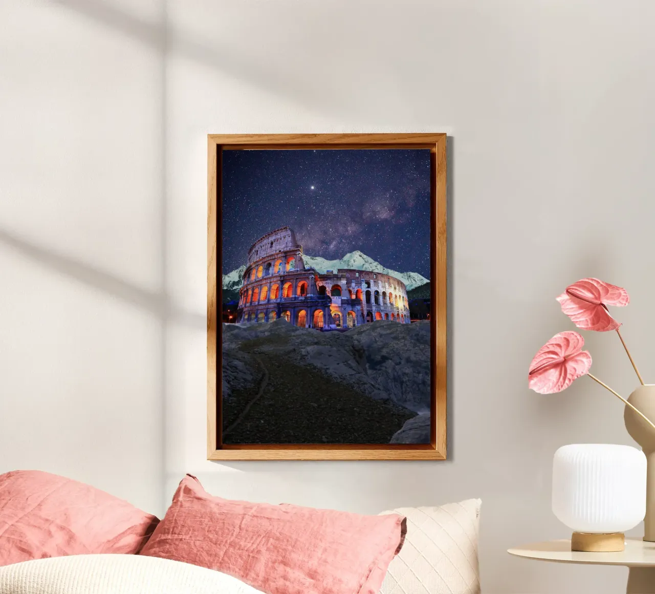 Colosseum under the stars alu-dibond by Berwies Artwork