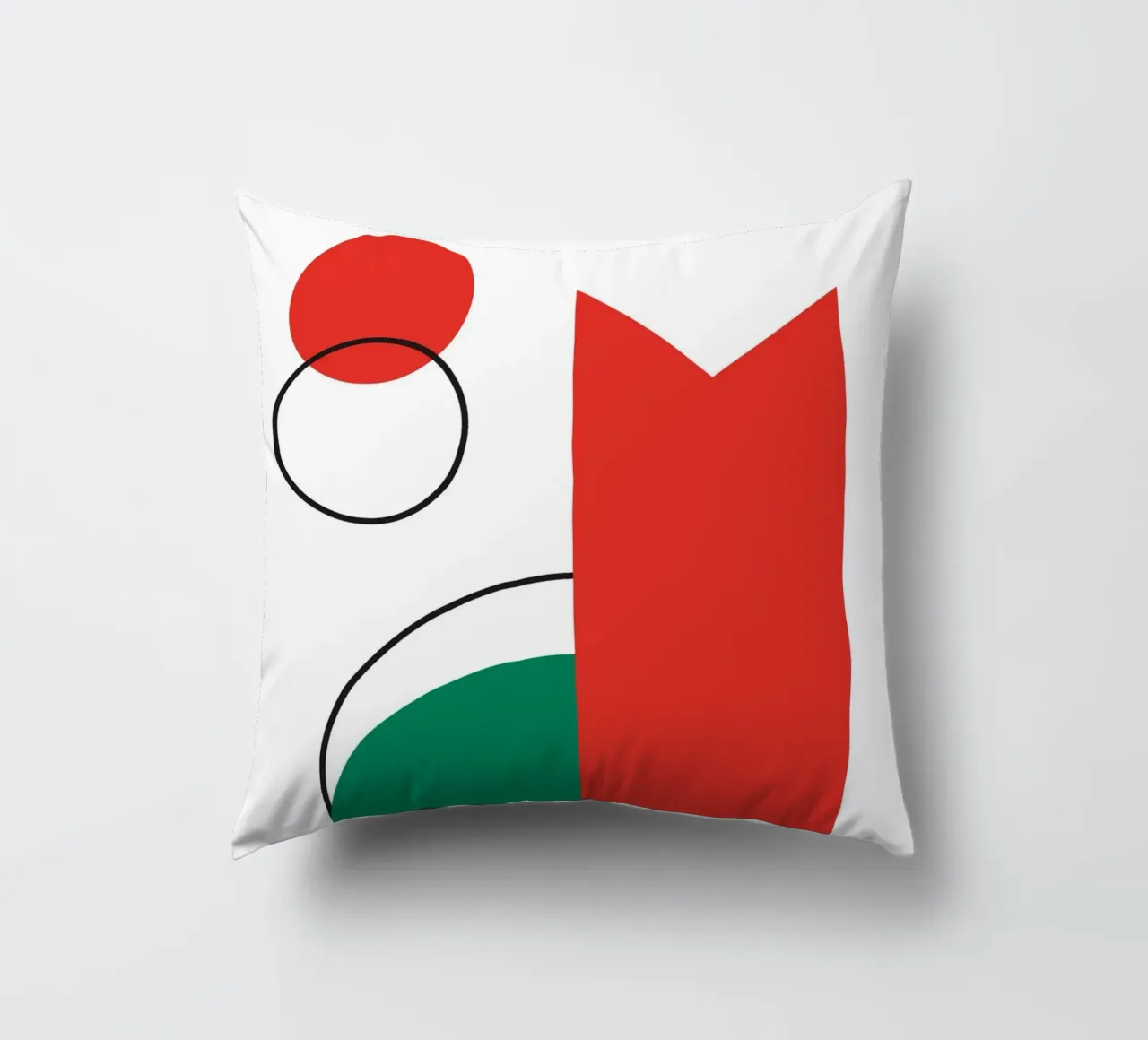 Cat Bauhaus Modern decorative cushion by Family Bauhaus Art