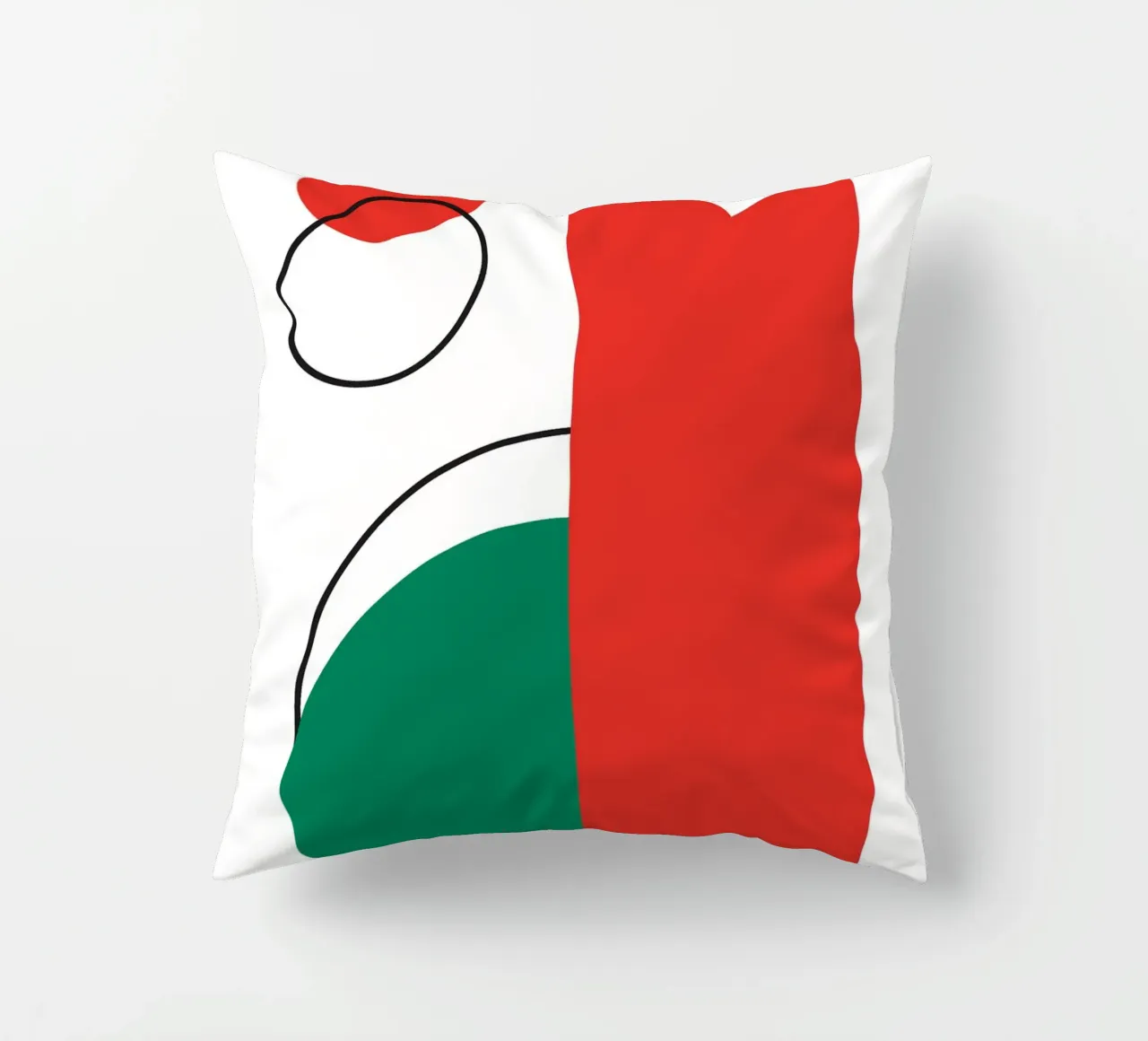 Cat Bauhaus Modern decorative cushion by Family Bauhaus Art