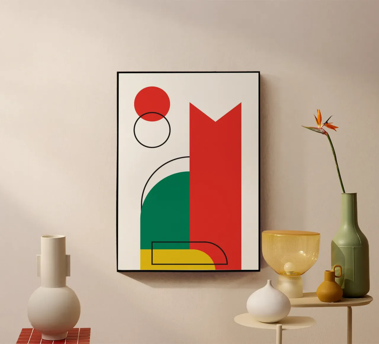 Cat Bauhaus Modern acrylic glass by Family Bauhaus Art