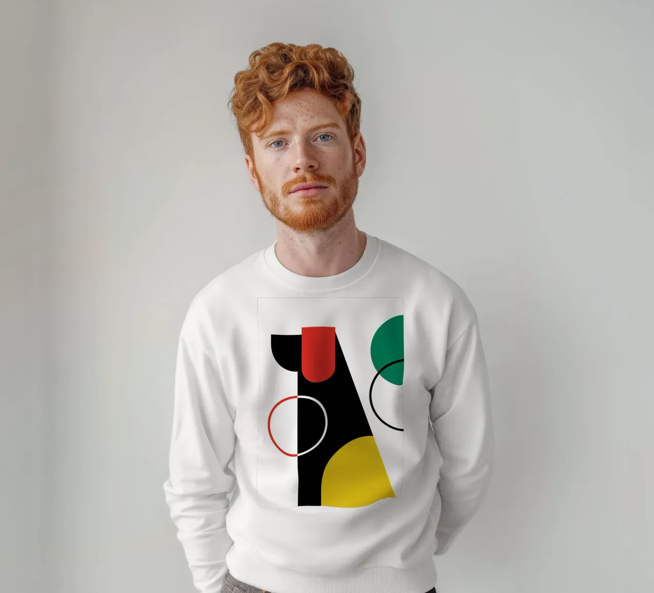 Dog Bauhaus Minimalist sweatshirt by Family Bauhaus Art