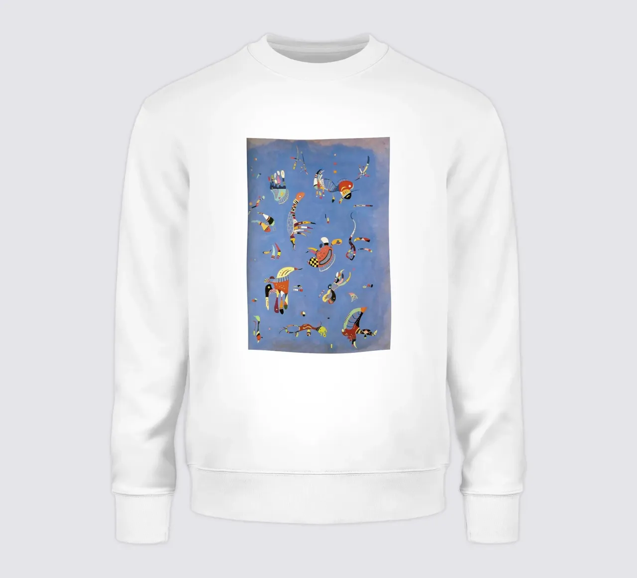 piezas multicolores objetos flotantes sudadera de lara shop
