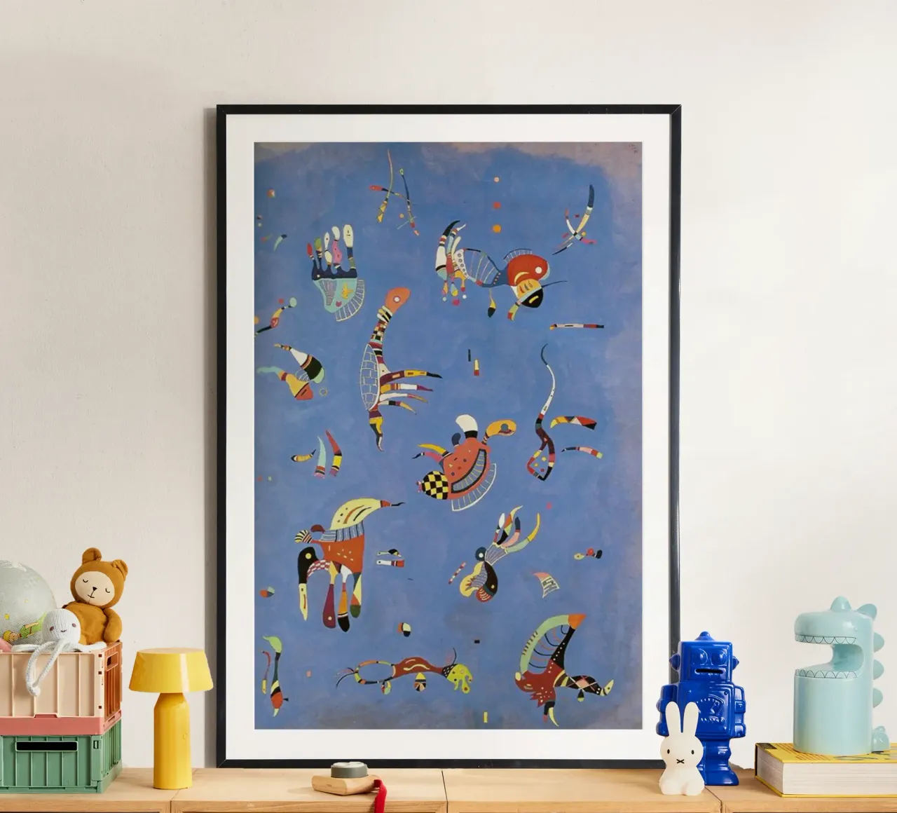 multicolored pieces floating objects hahnemühle by lara shop