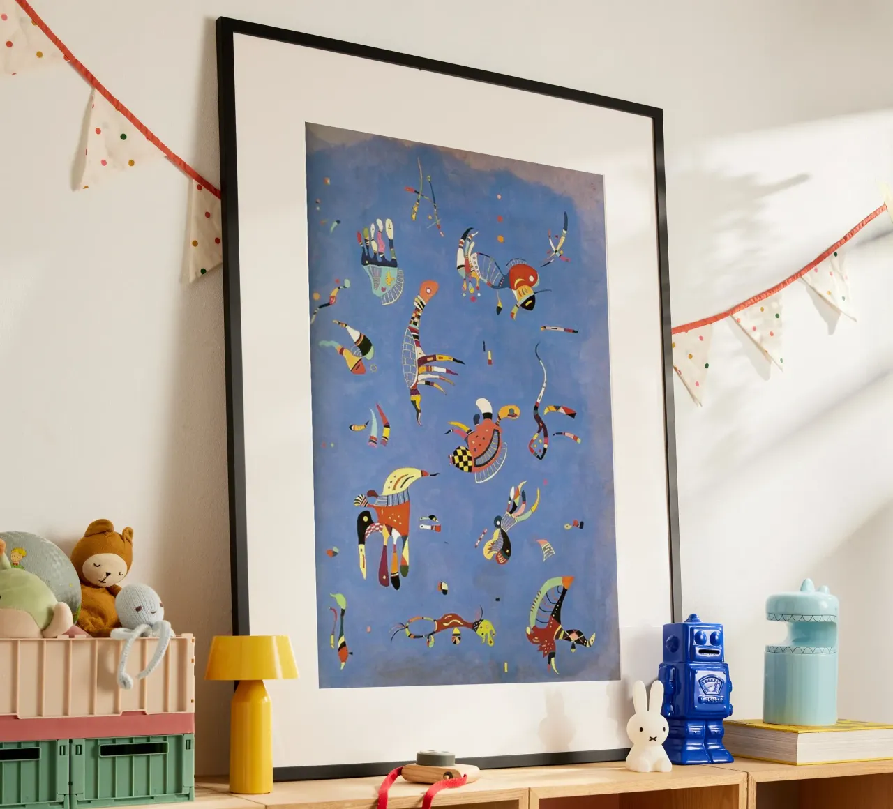 multicolored pieces floating objects hahnemühle by lara shop