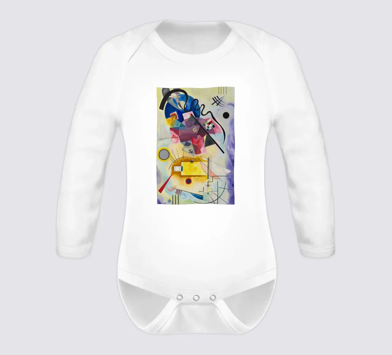 forme sovrapposte macchie colorate body neonato maniche lunghe da lara shop
