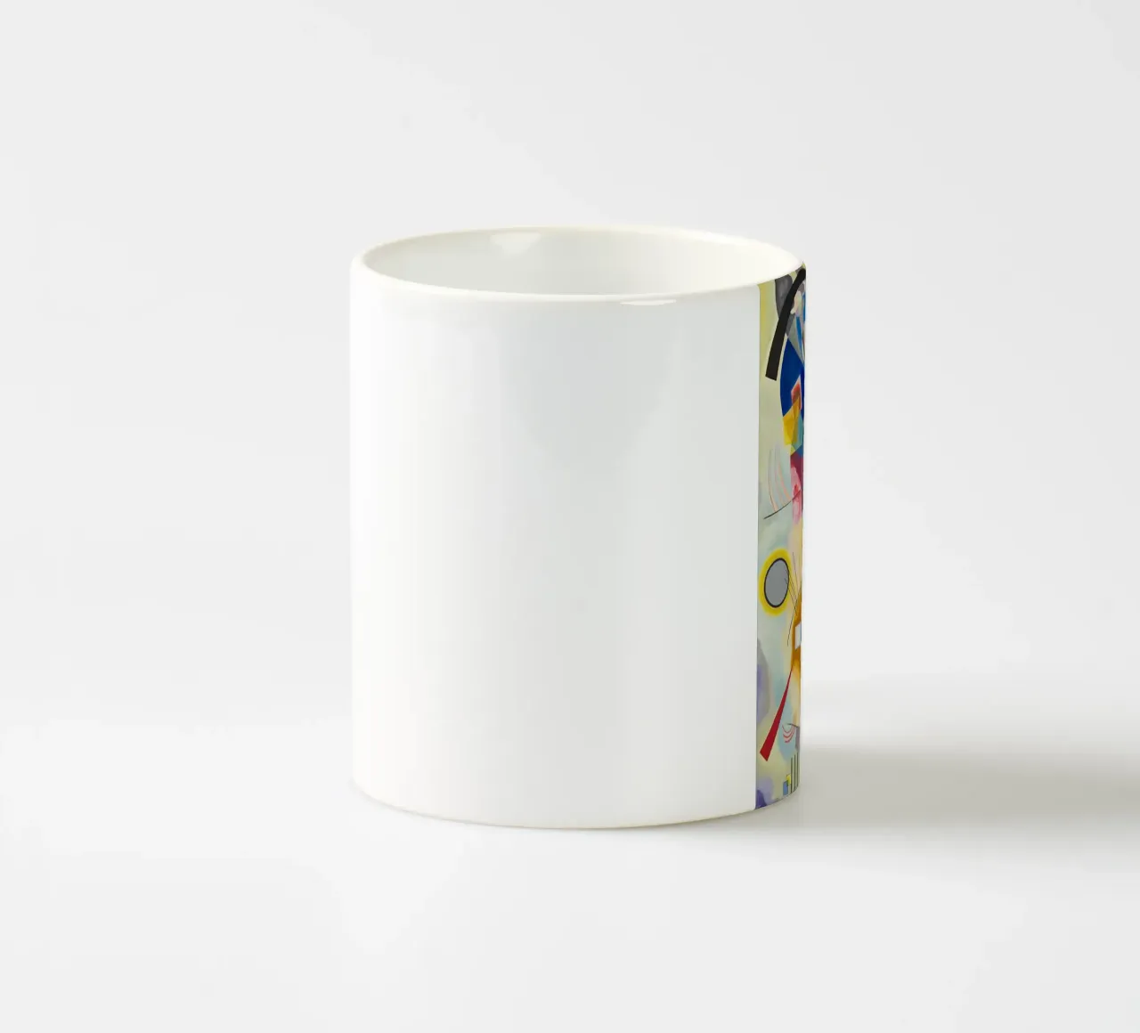 forme sovrapposte macchie colorate tazza in ceramica da lara shop