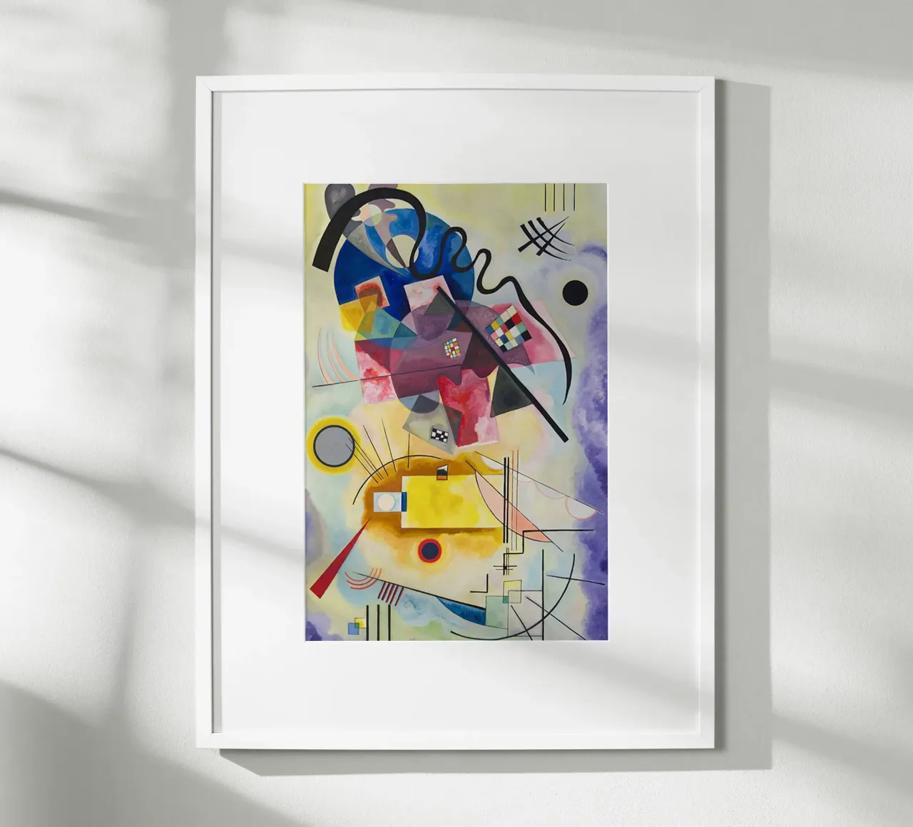 forme sovrapposte macchie colorate poster da lara shop