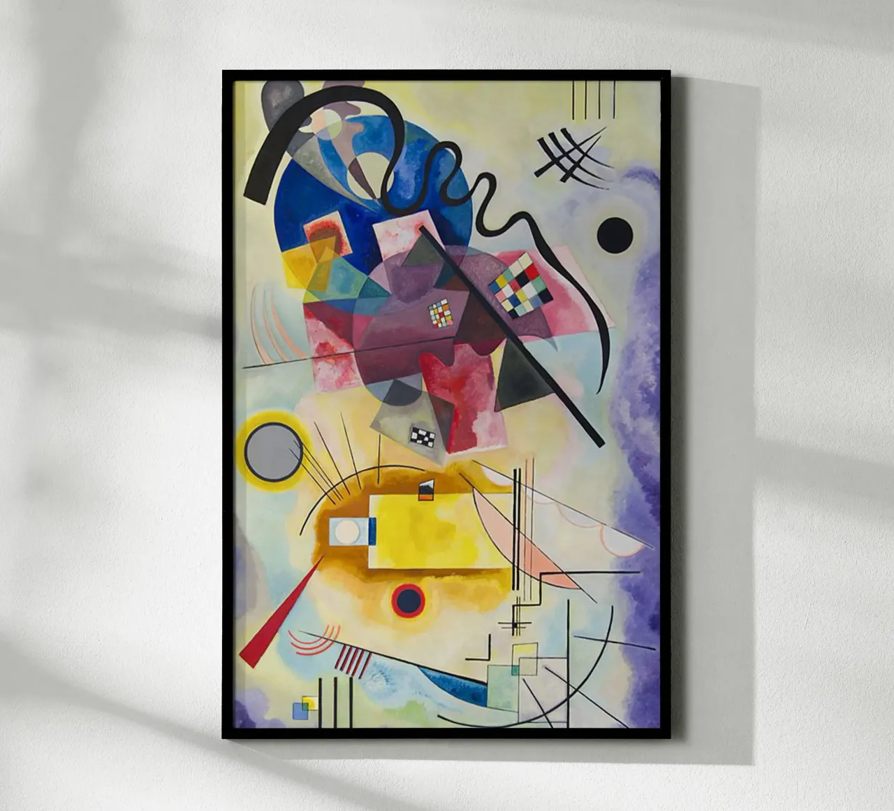 forme sovrapposte macchie colorate poster da lara shop