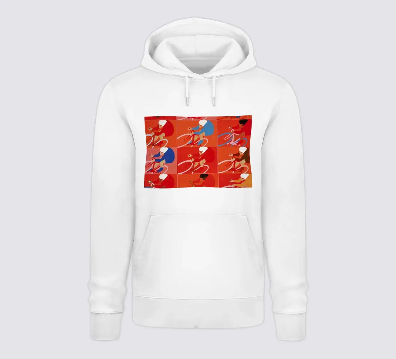 Multiple Cyclists felpa con cappuccio da Andy Bridge