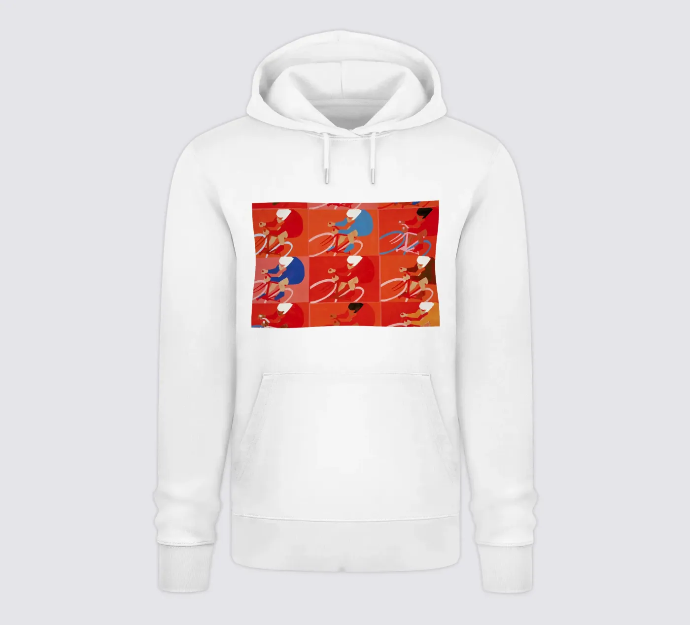 Multiple Cyclists hoodie by Andy Bridge