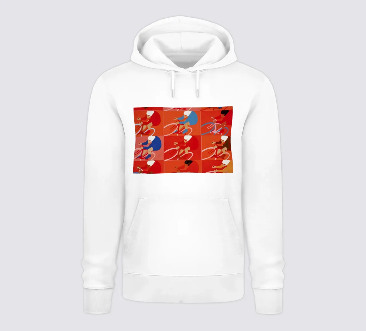 Multiple Cyclists sudadera con capucha de Andy Bridge