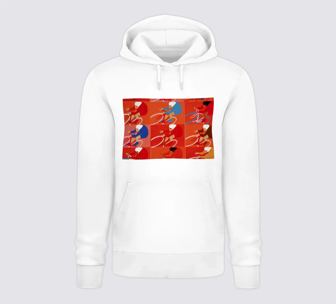 Multiple Cyclists hoodie by Andy Bridge