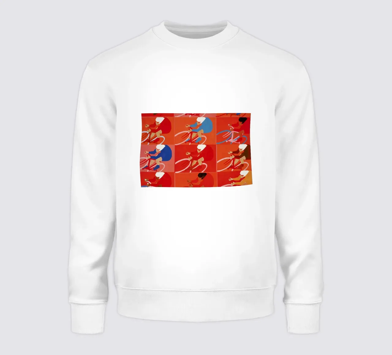 Multiple Cyclists sweatshirt by Andy Bridge
