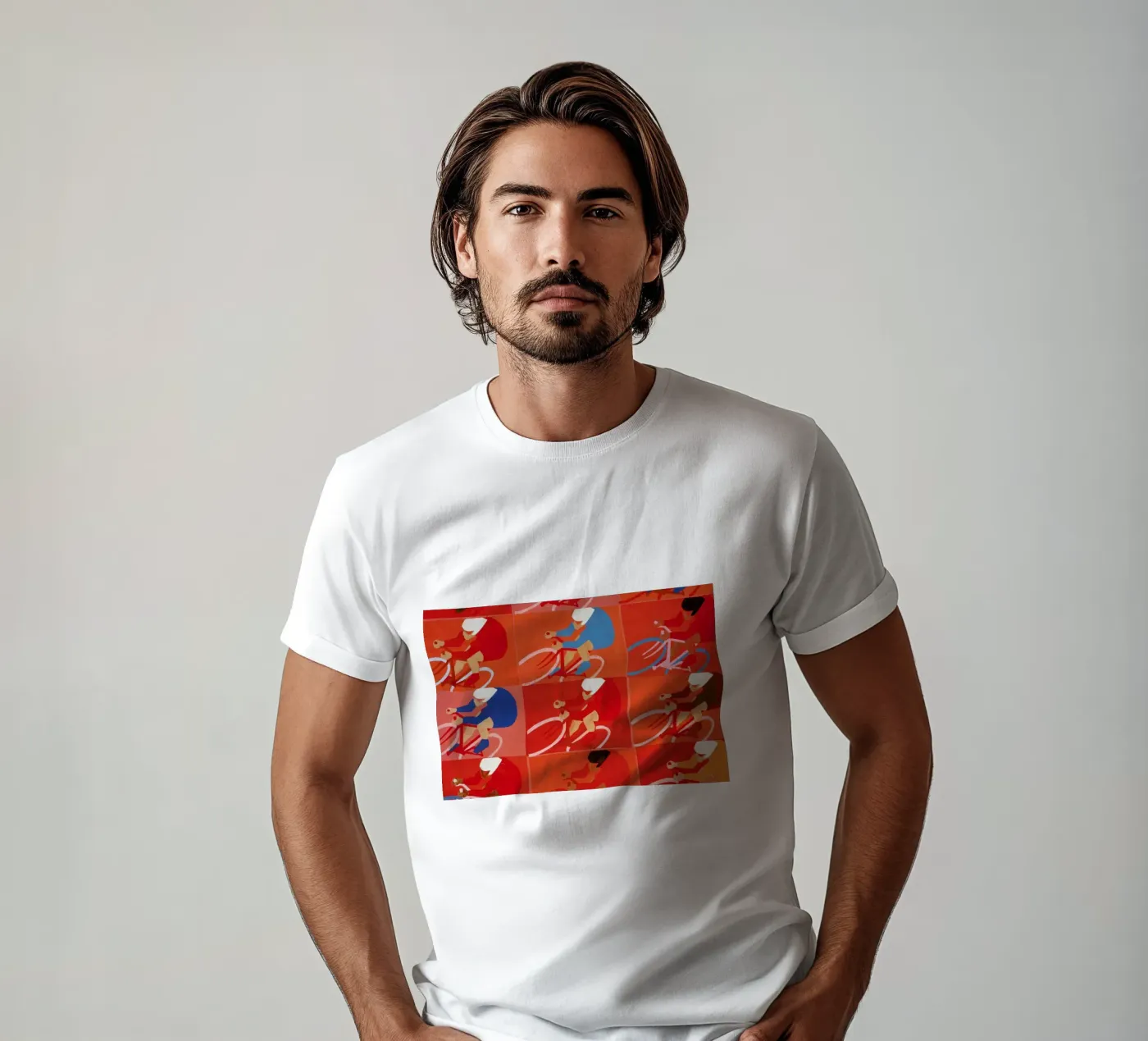 Multiple Cyclists t-shirt da Andy Bridge