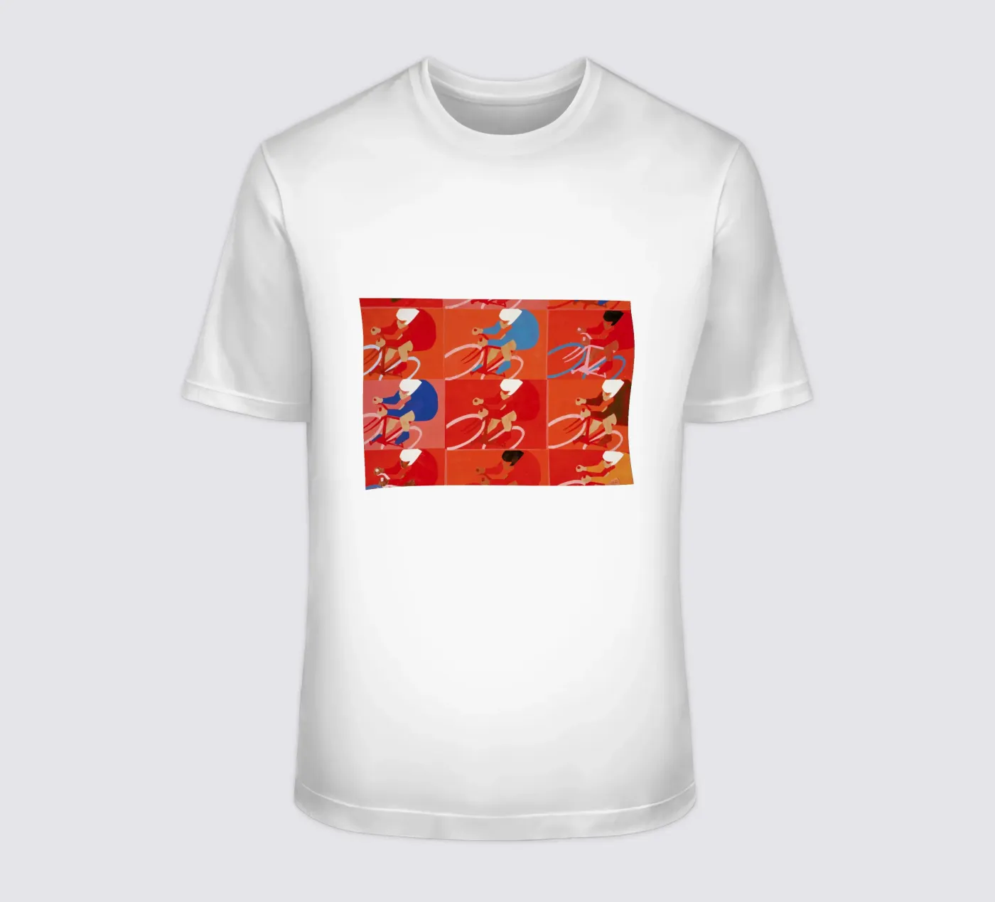Multiple Cyclists t-shirt by Andy Bridge