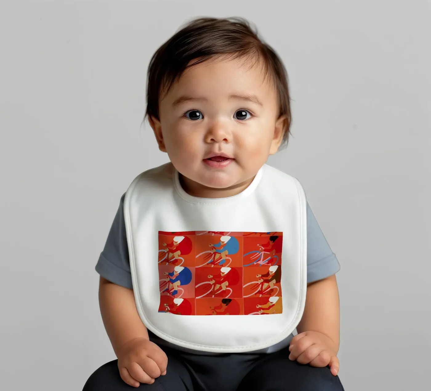 Multiple Cyclists Babylätzchen von Andy Bridge