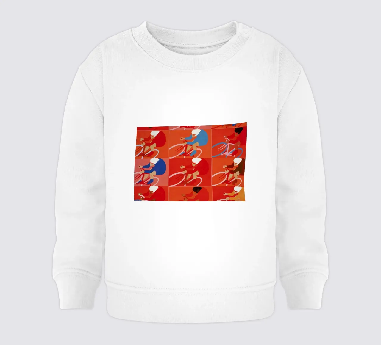 Multiple Cyclists Baby Sweatshirt von Andy Bridge