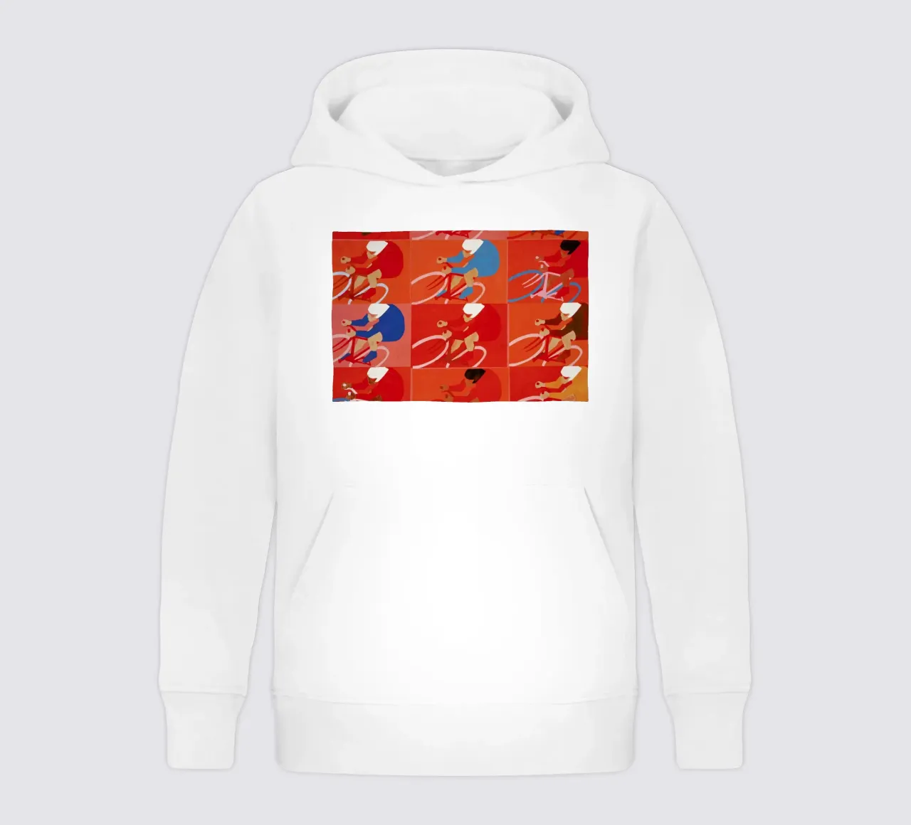 Multiple Cyclists felpa bambino con cappuccio da Andy Bridge