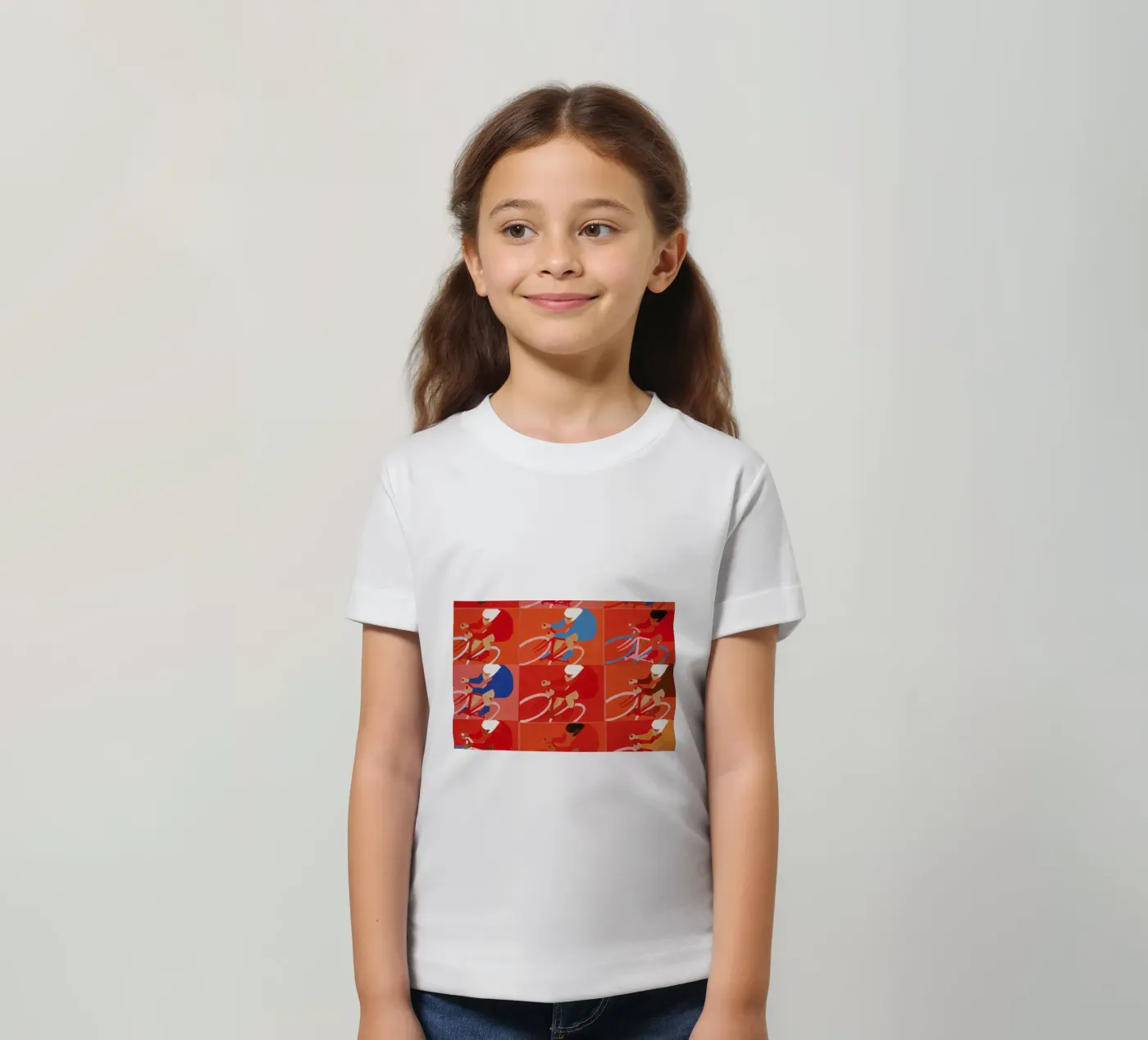 Multiple Cyclists kinder t-shirt van Andy Bridge
