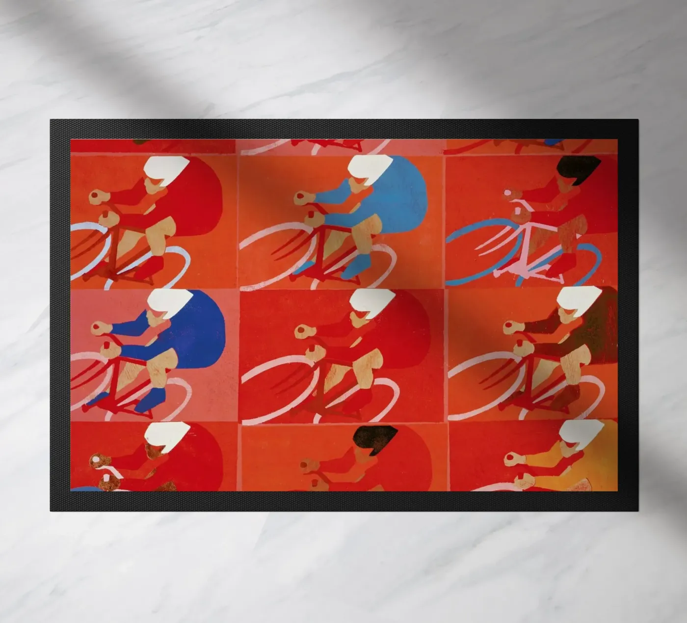 Multiple Cyclists paillasson de Andy Bridge