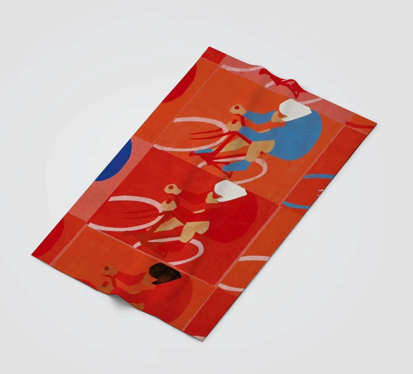 Multiple Cyclists fleecedeken van Andy Bridge