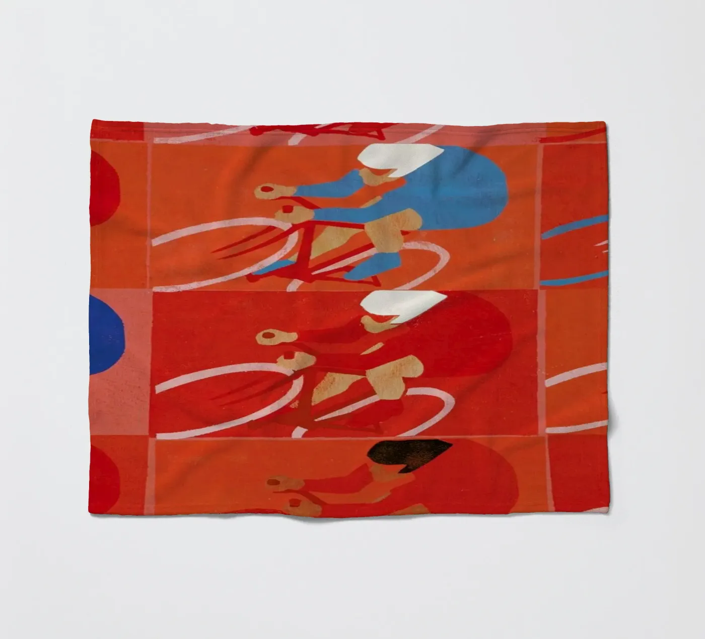 Multiple Cyclists Fleecedecke von Andy Bridge