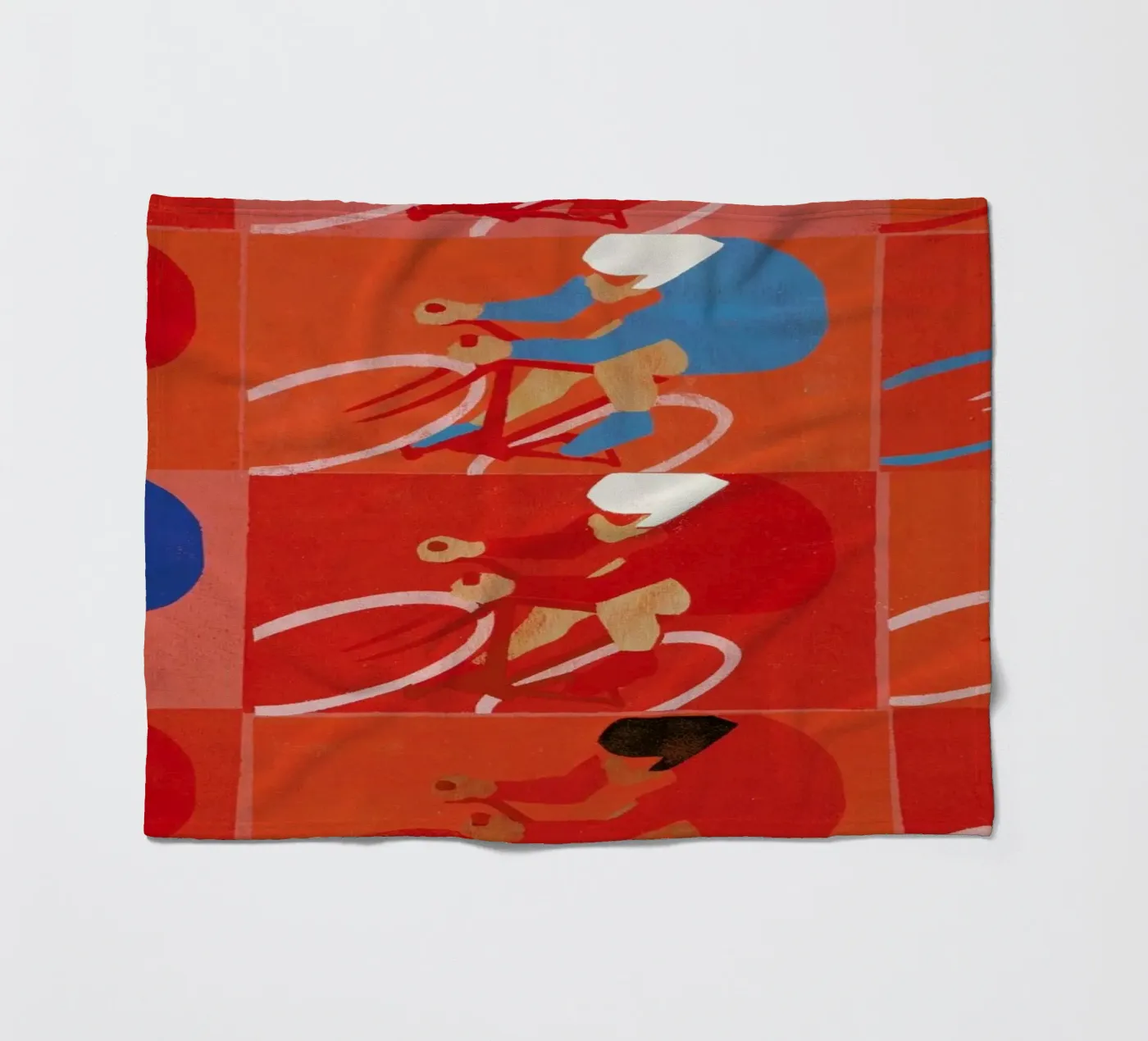 Multiple Cyclists fleecedeken van Andy Bridge