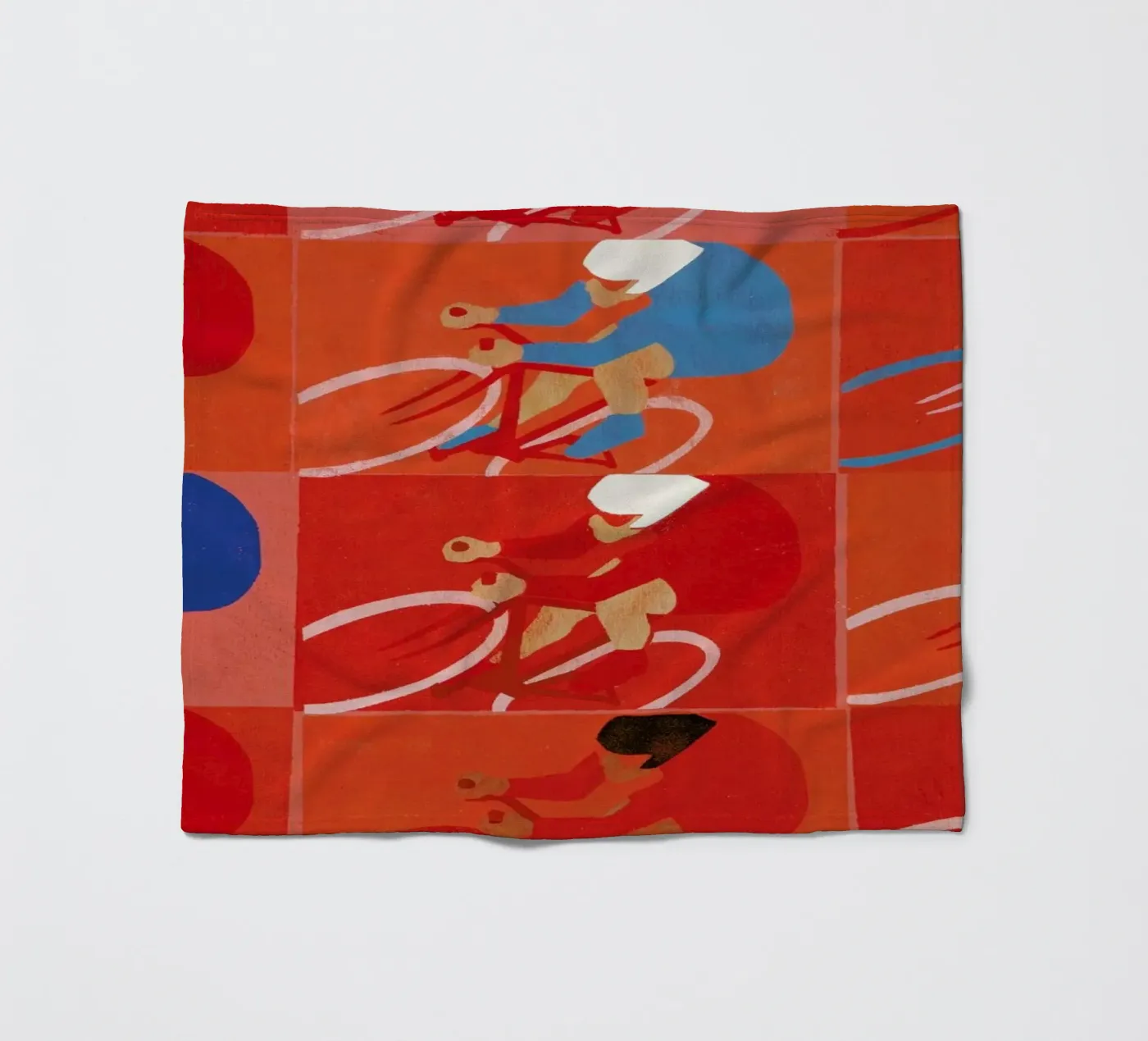 Multiple Cyclists fleecedeken van Andy Bridge