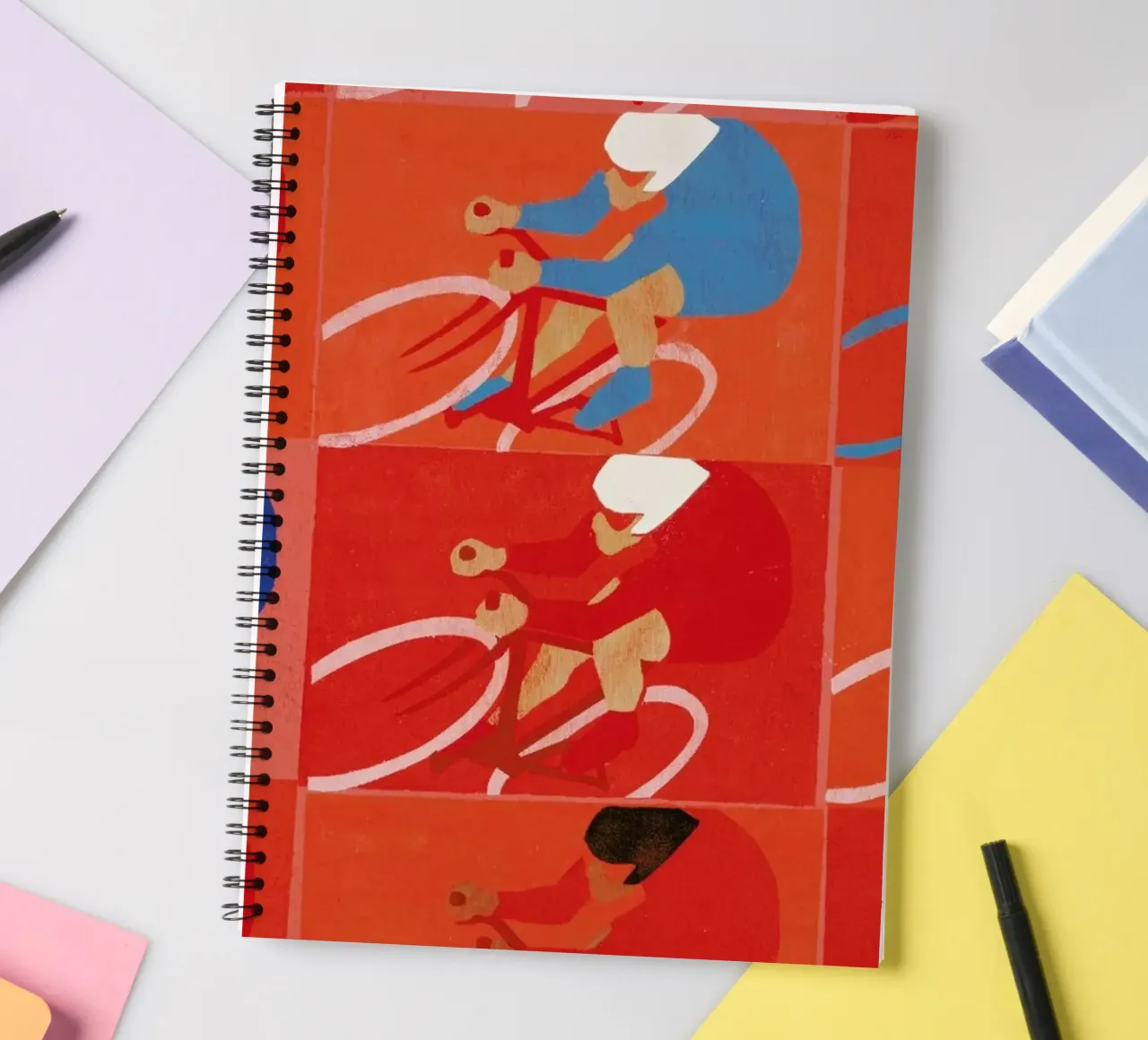 Multiple Cyclists Ringbuch von Andy Bridge