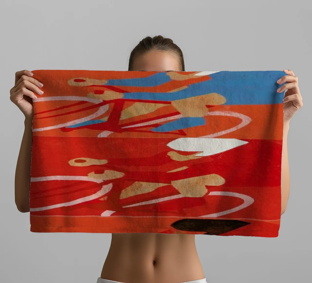 Multiple Cyclists asciugamano da bagno da Andy Bridge