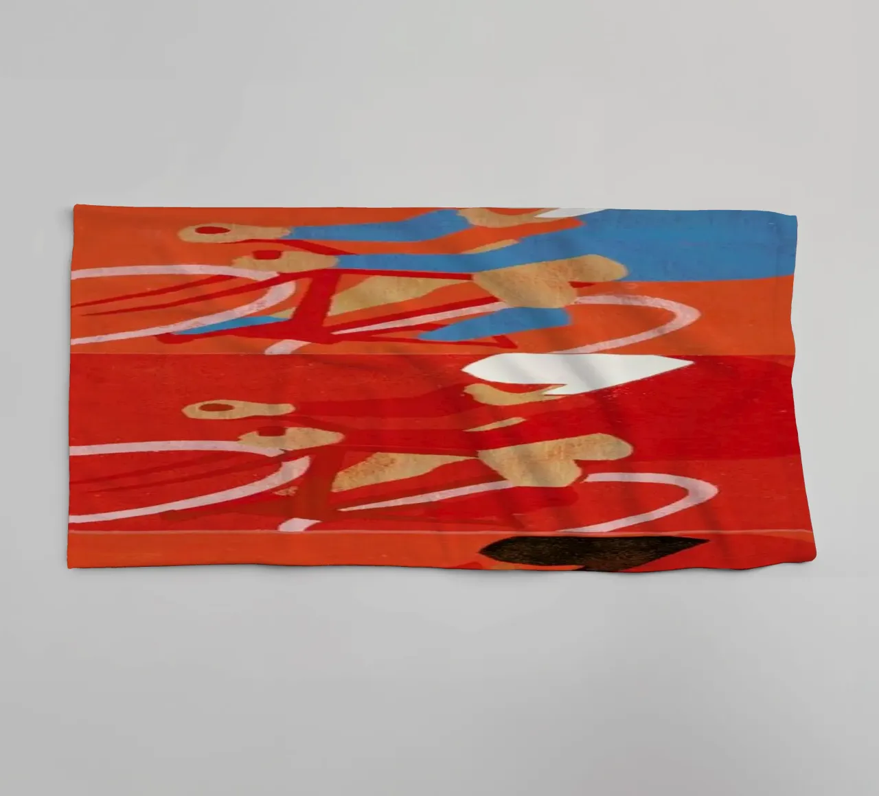 Multiple Cyclists serviette de bain de Andy Bridge