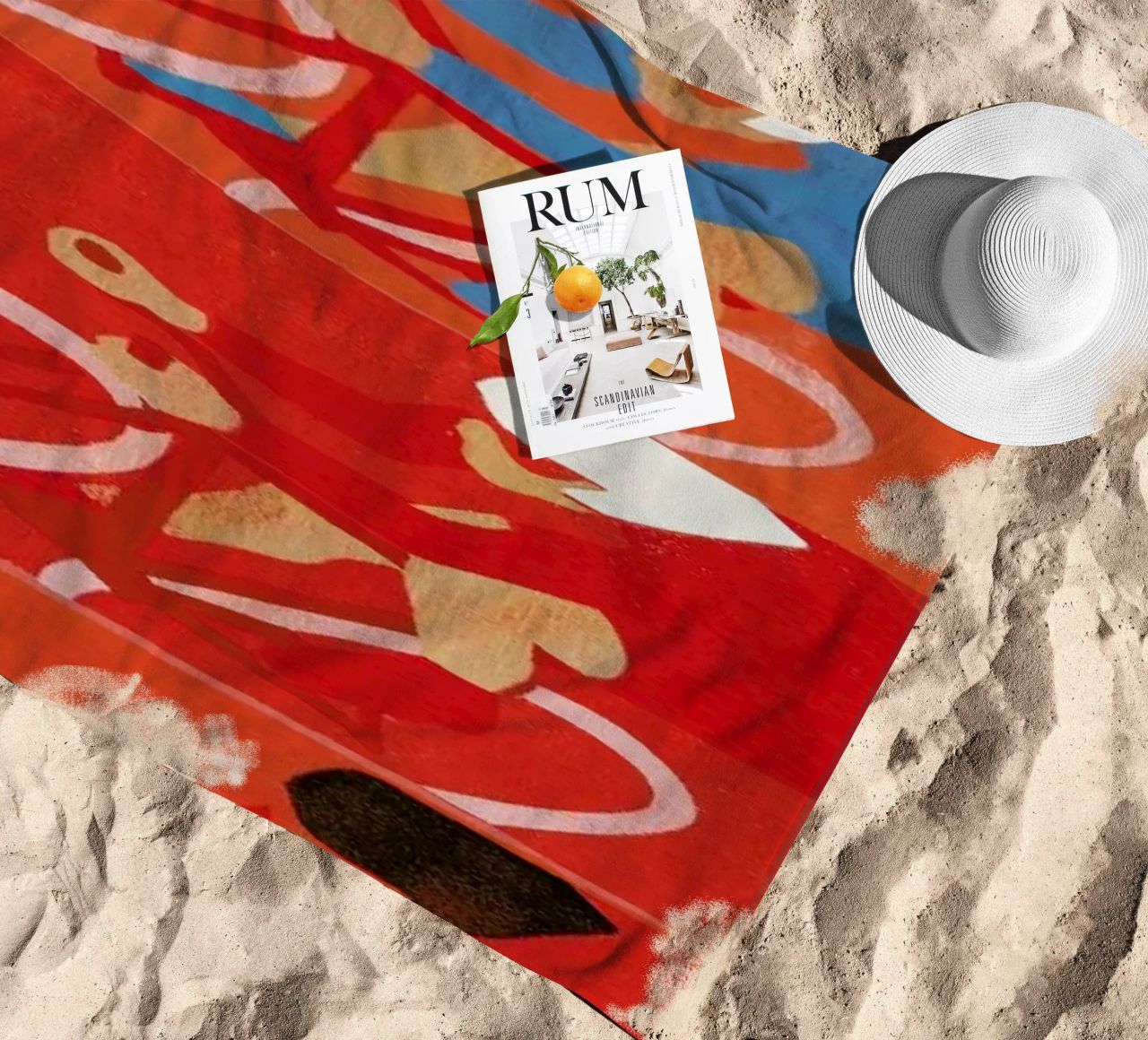 Multiple Cyclists beach towel by Andy Bridge
