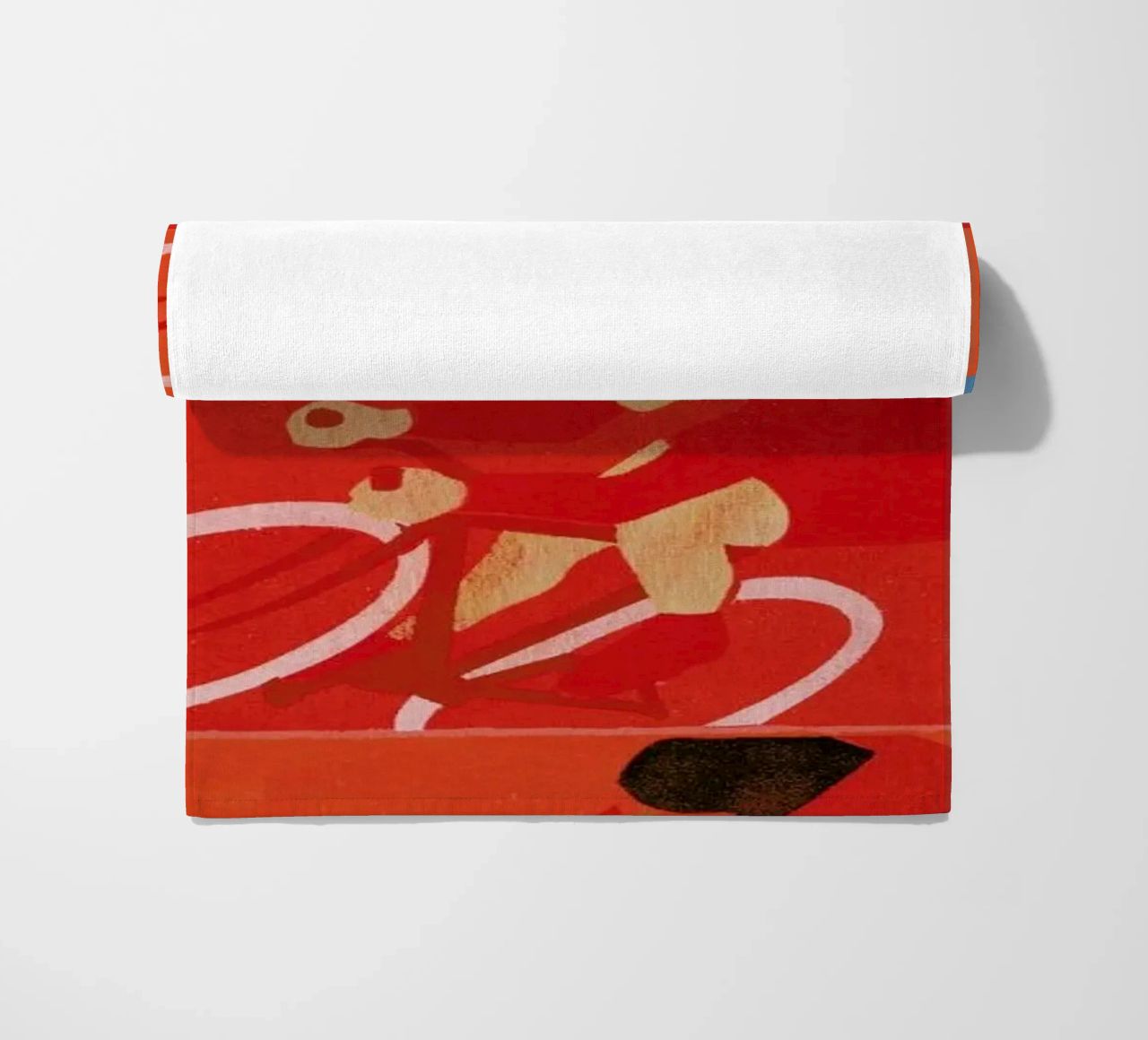 Multiple Cyclists beach towel by Andy Bridge