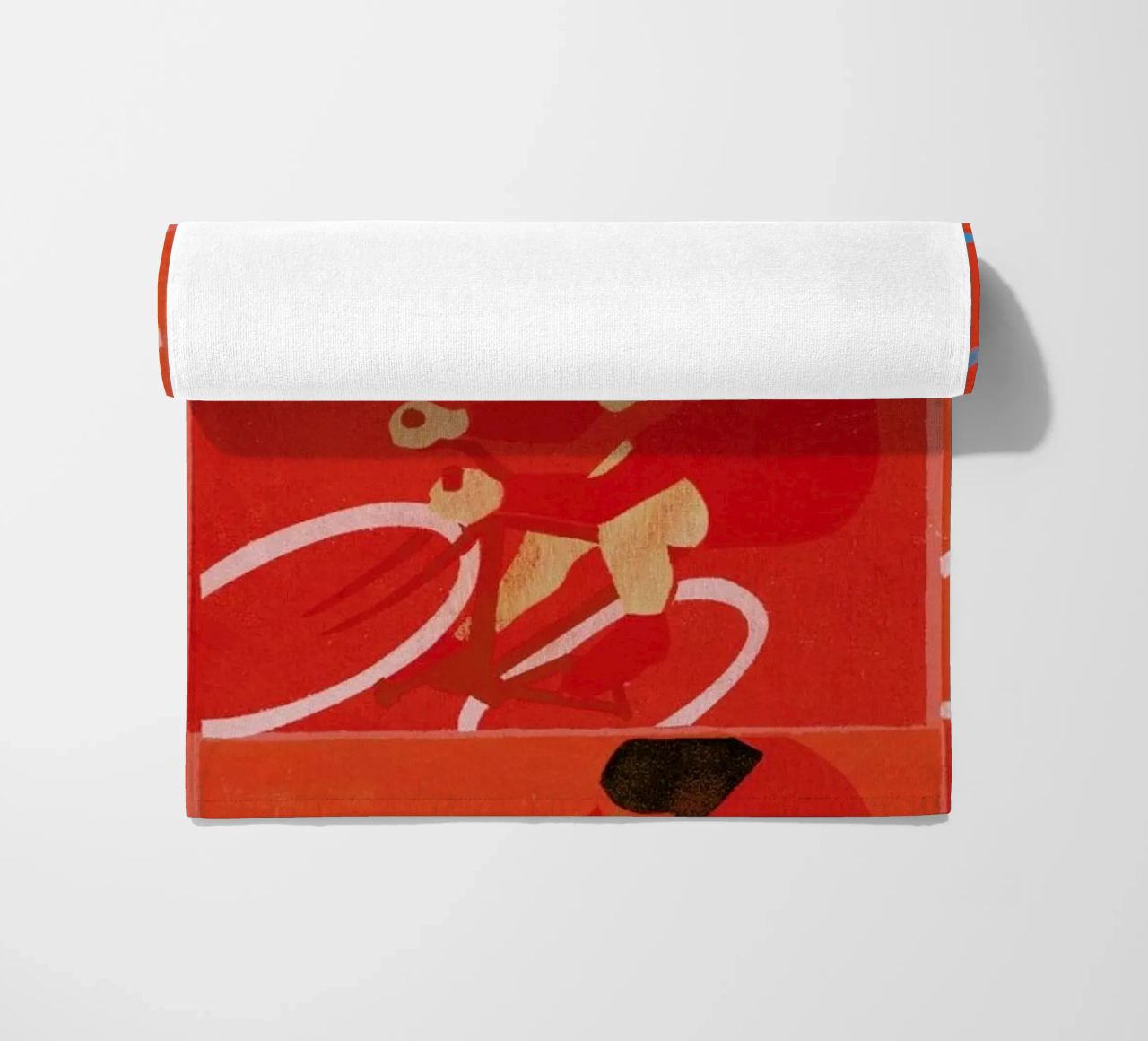 Multiple Cyclists beach towel by Andy Bridge