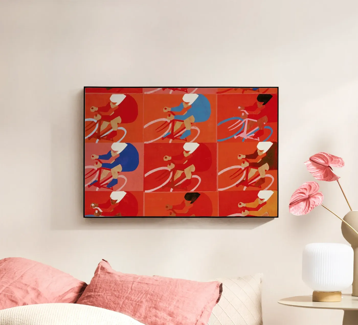 Multiple Cyclists plexiglass da Andy Bridge