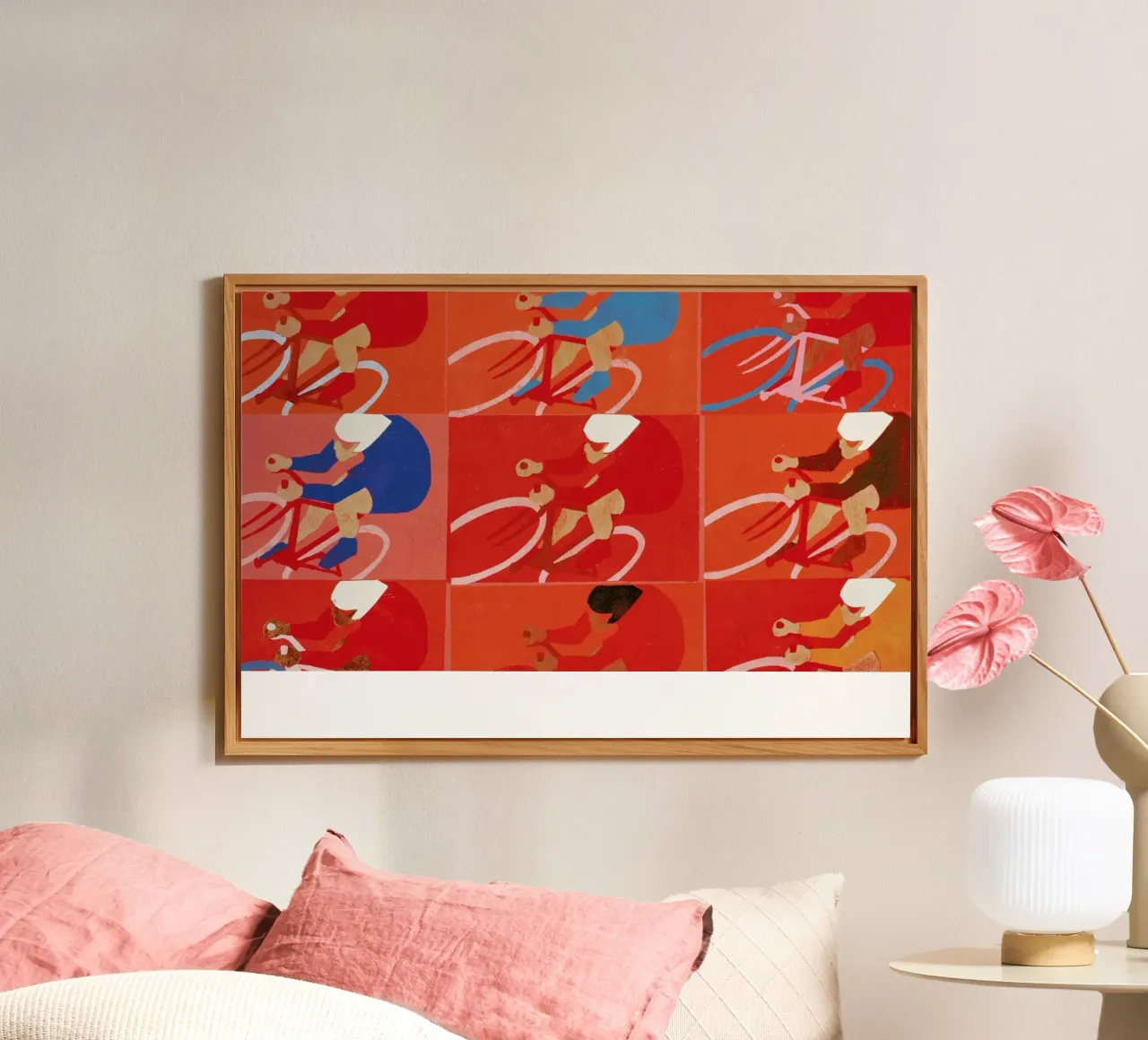 Multiple Cyclists forex plate by Andy Bridge