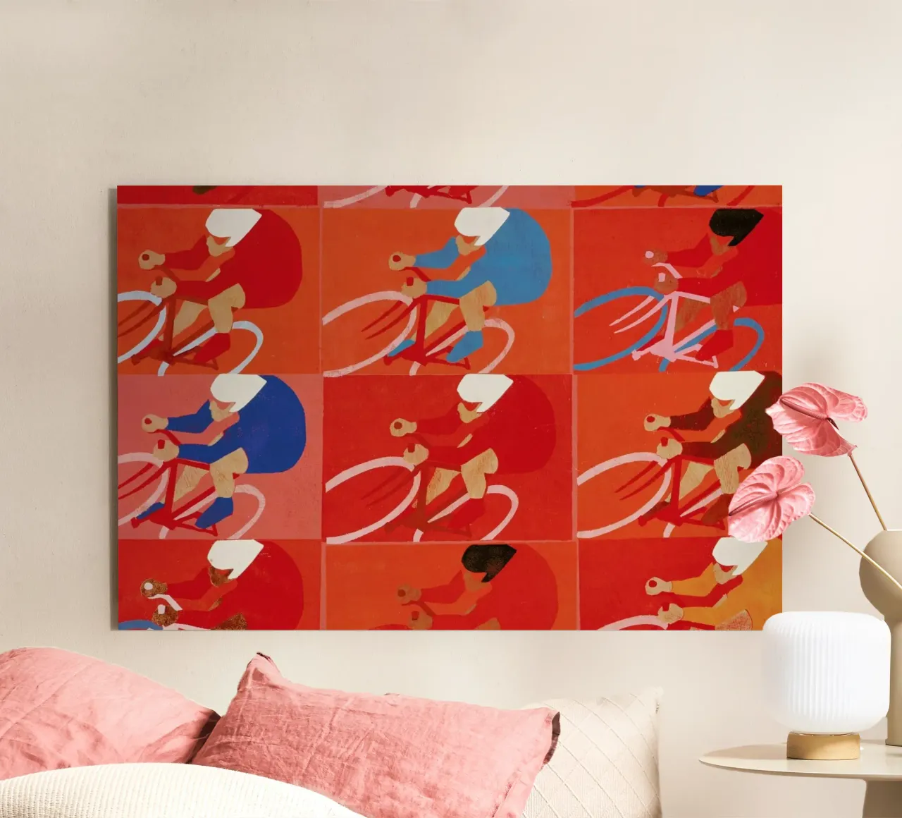 Multiple Cyclists forex plate by Andy Bridge