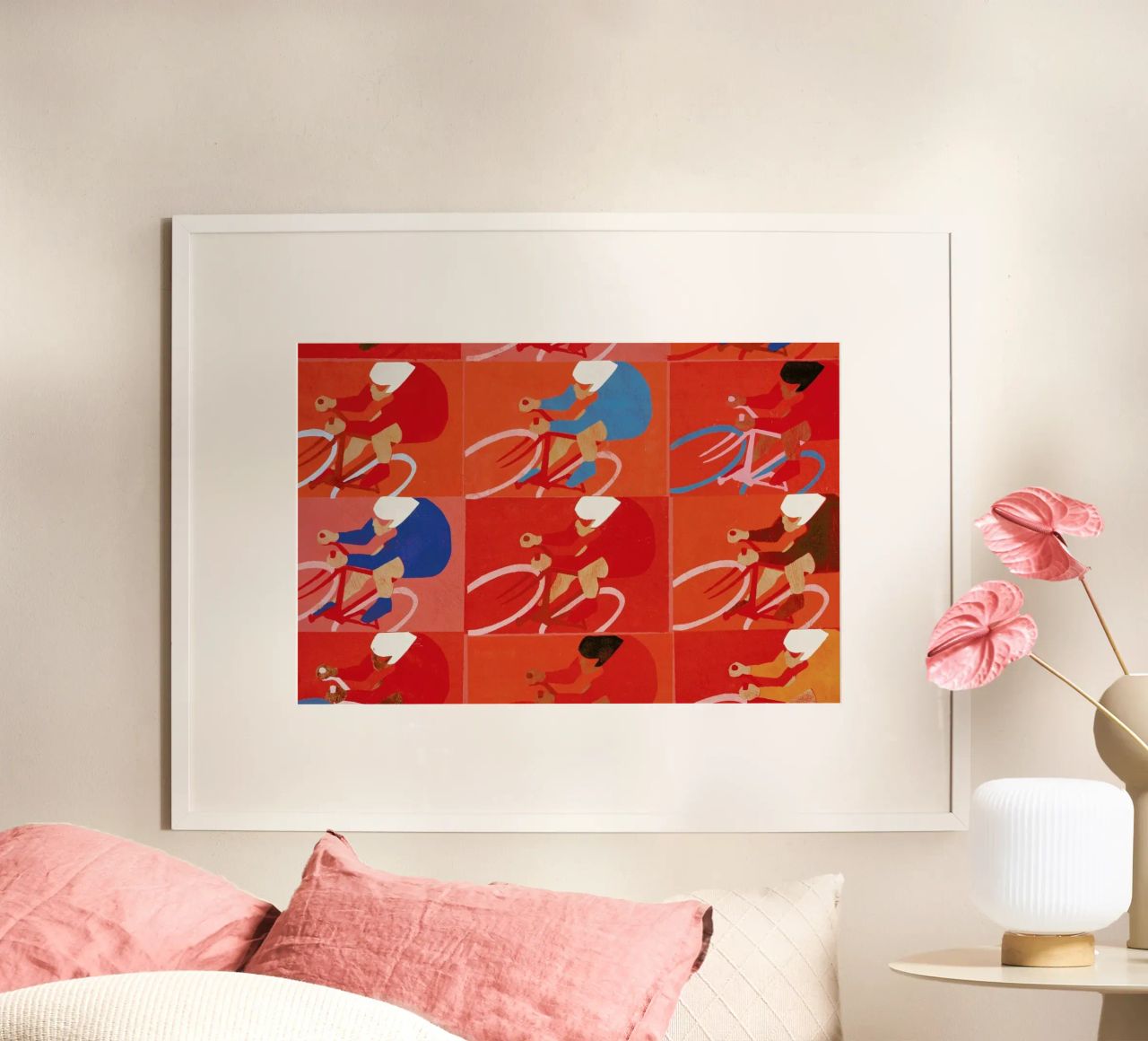 Multiple Cyclists poster de Andy Bridge