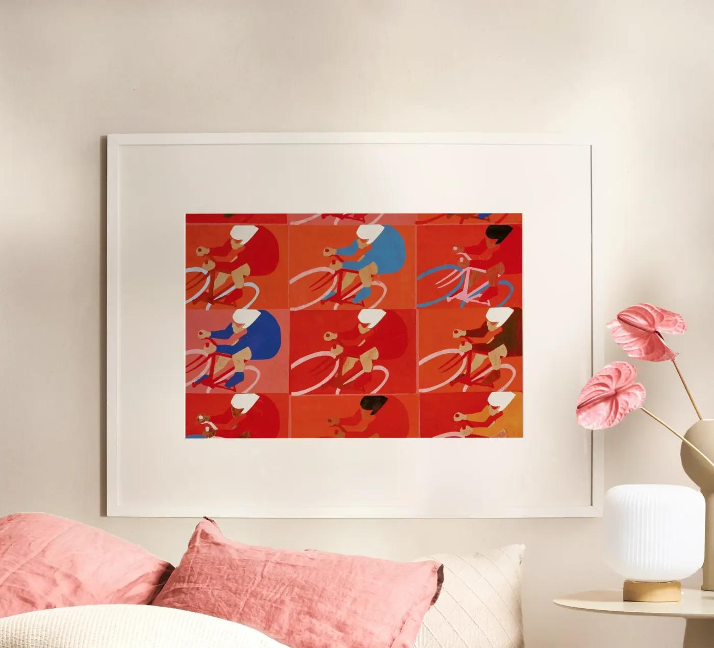 Multiple Cyclists Poster von Andy Bridge