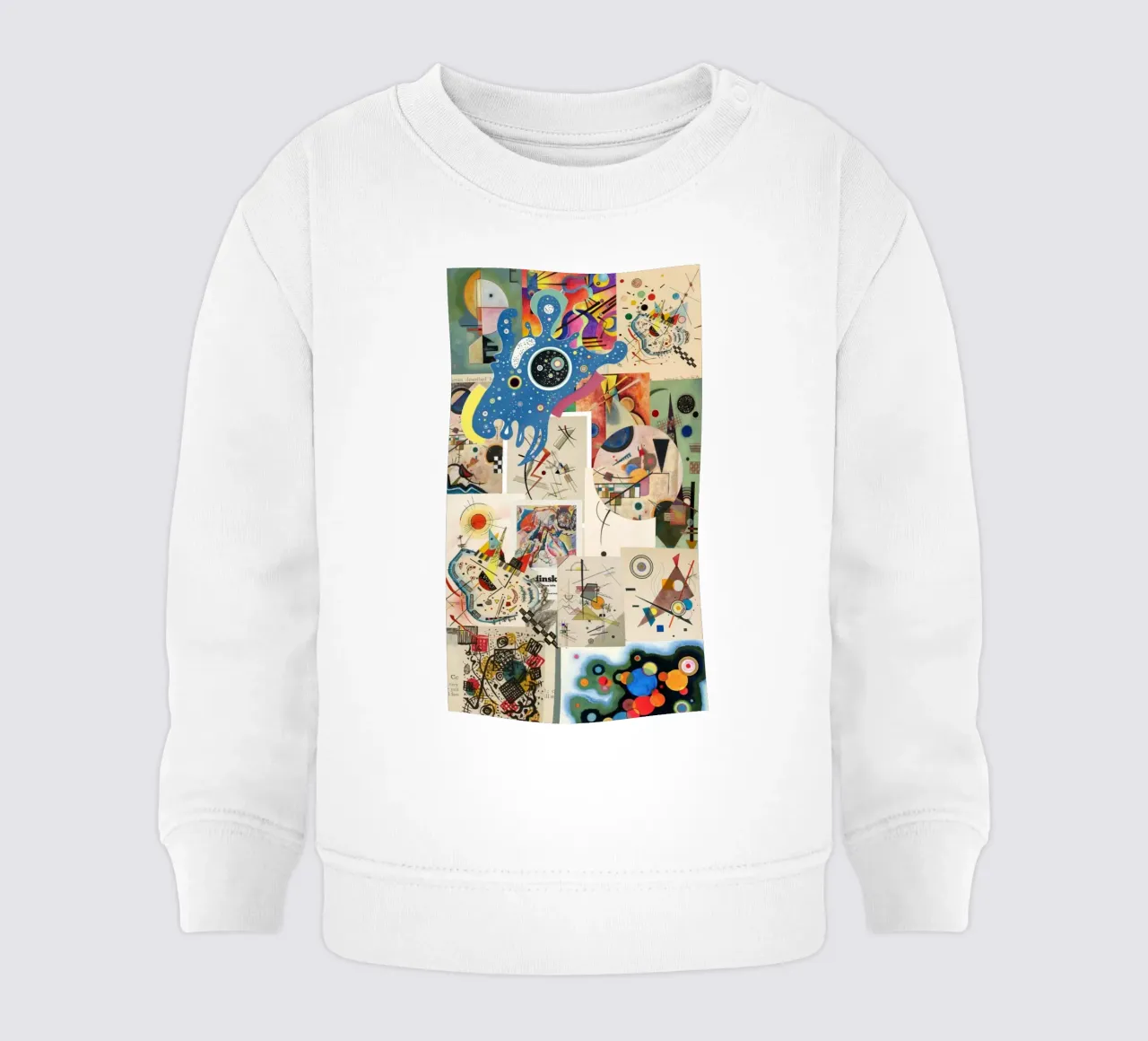 cerchio occhio modello quadrato felpa neonato da lara shop