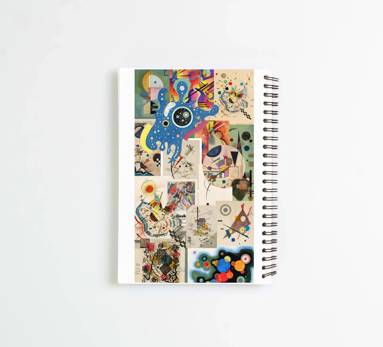 circle eye pattern square spiral notebook by lara shop