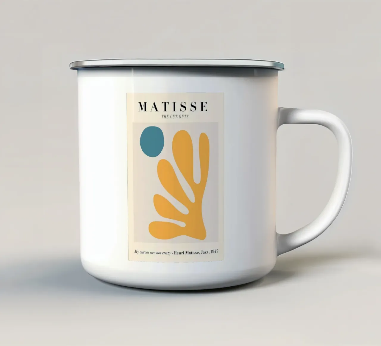 Matisse Giallo Corallo tazza in smalto da gudikan store