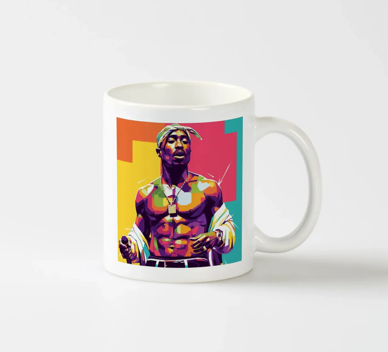 Tupac Shakur WPAP art style tazza in ceramica da Hantamrata