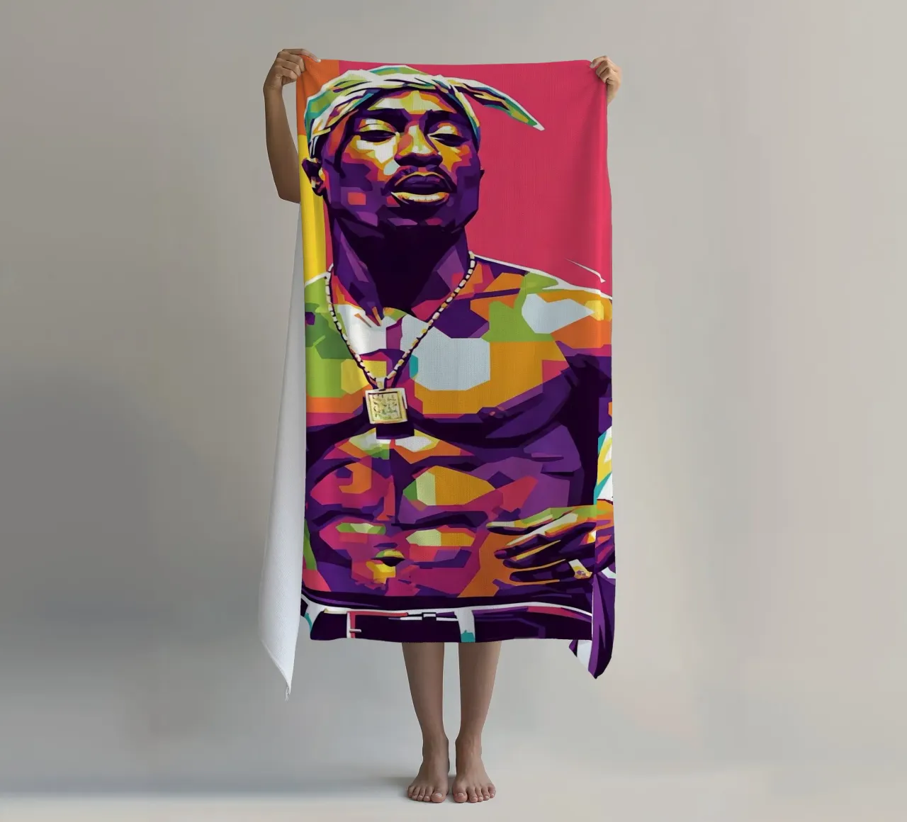 Tupac Shakur WPAP art style telo mare da Hantamrata