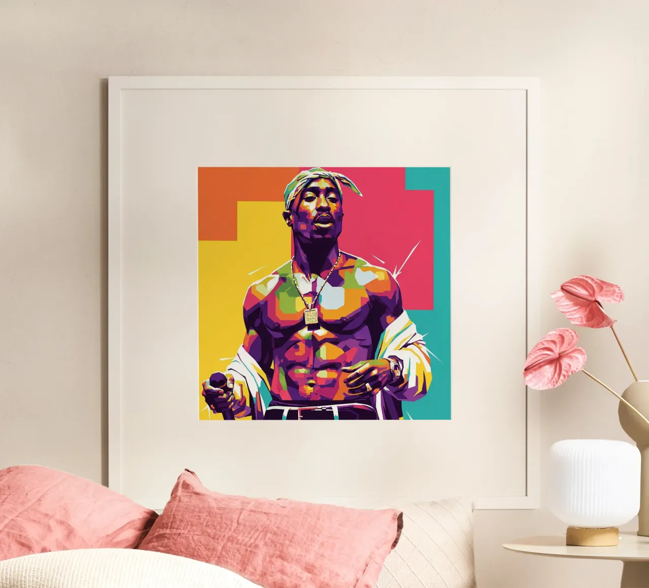 Tupac Shakur WPAP art style poster da Hantamrata