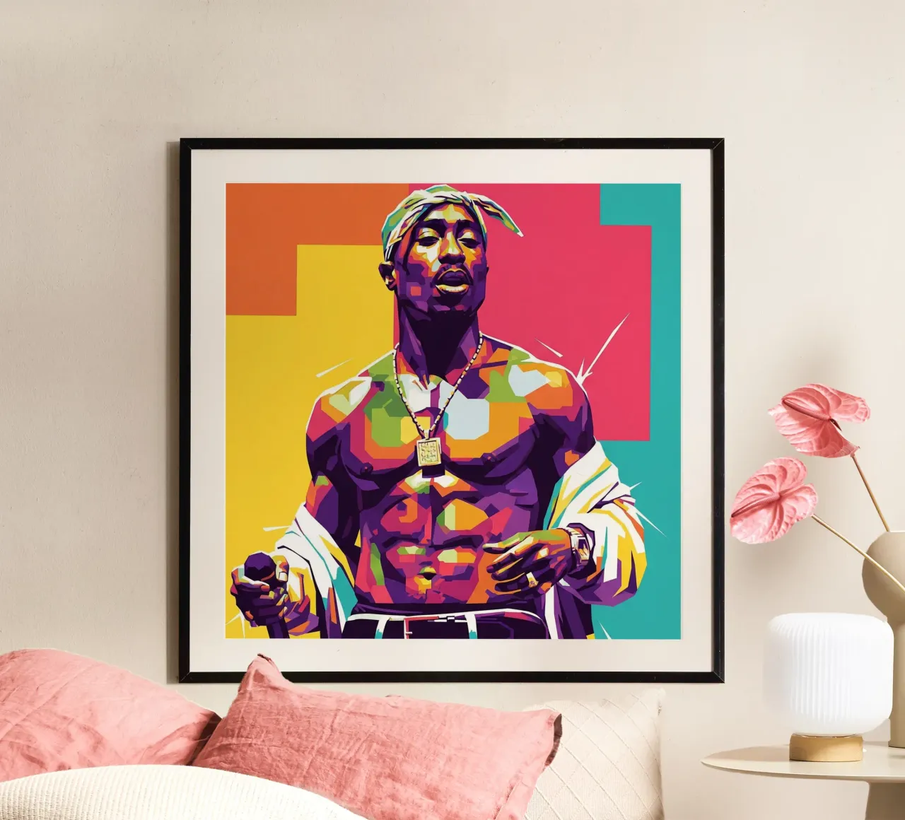 Tupac Shakur WPAP art style poster da Hantamrata
