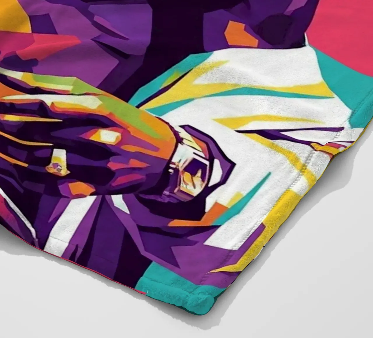 Tupac Shakur WPAP art style coperta in pile da Hantamrata